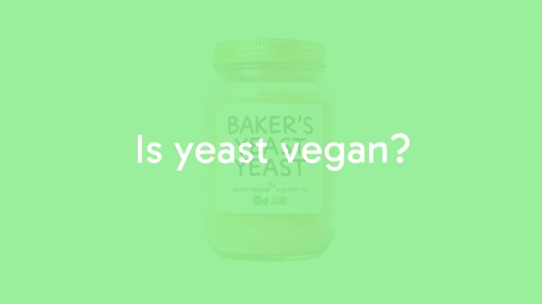 Is yeast vegan?