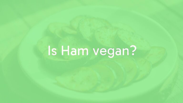Is Ham vegan?