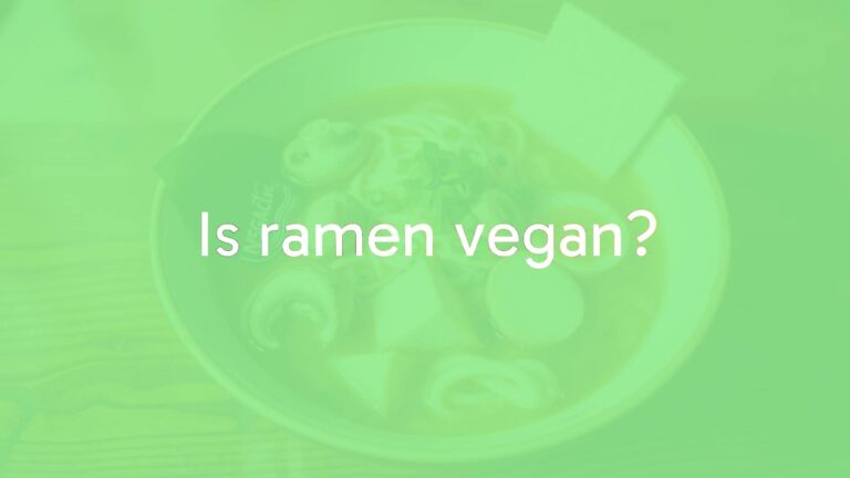 Is ramen vegan?