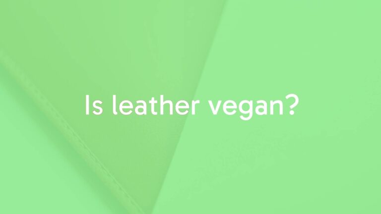 Is leather vegan?