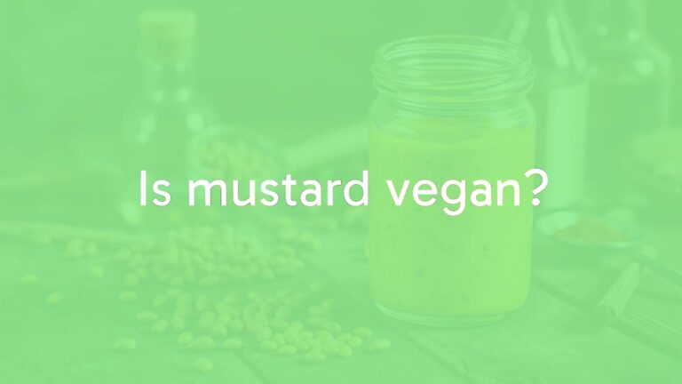 Is mustard vegan?