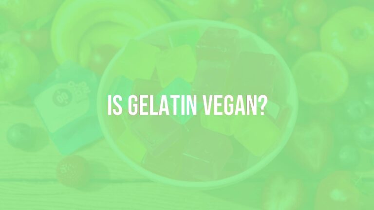 Is gelatin vegan?