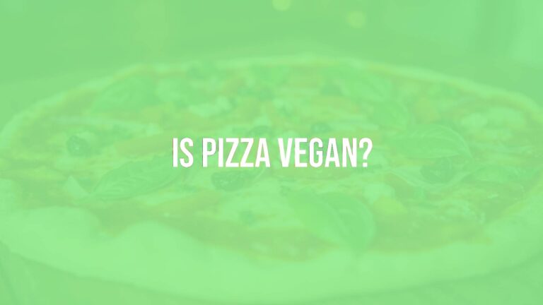 Is pizza vegan?
