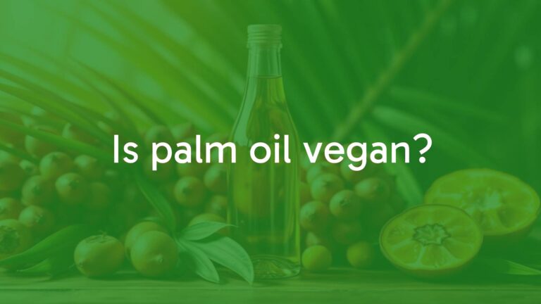 Is palm oil vegan?