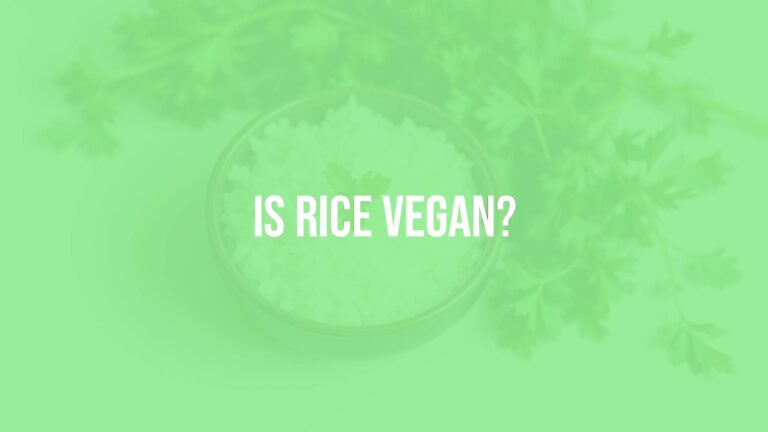 Is rice vegan?