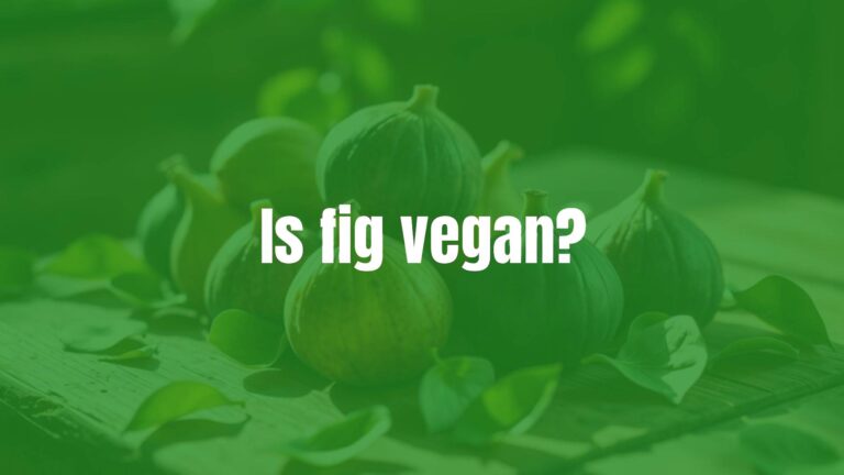 Is fig vegan?