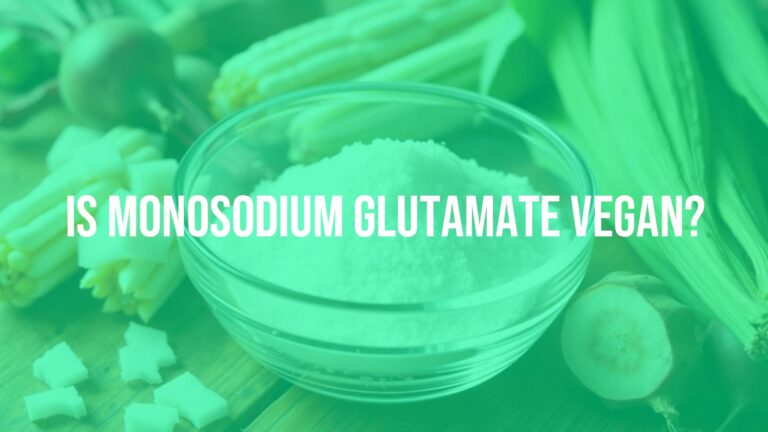 Is monosodium glutamate vegan?