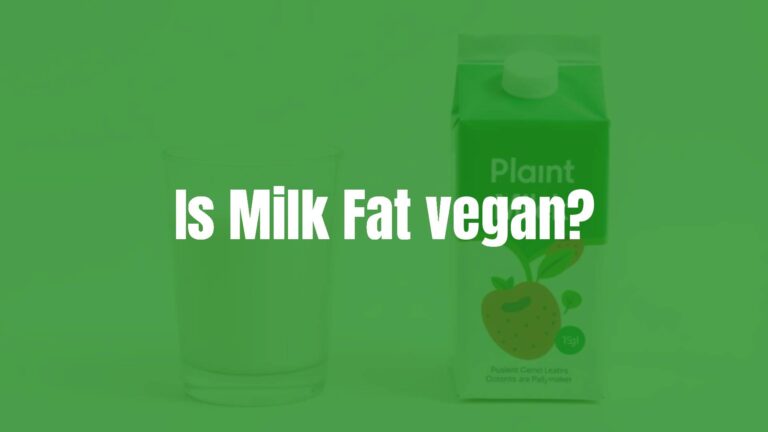 Is Milk Fat vegan?