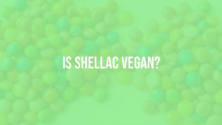 Is shellac vegan?