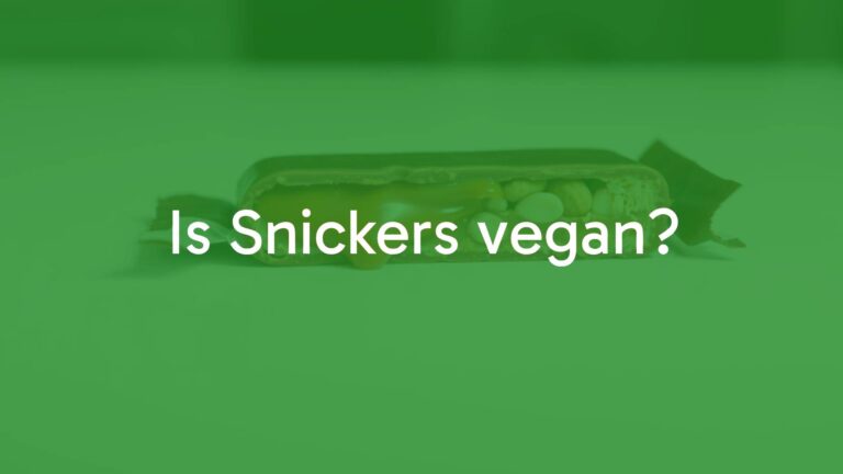 Is Snickers vegan?