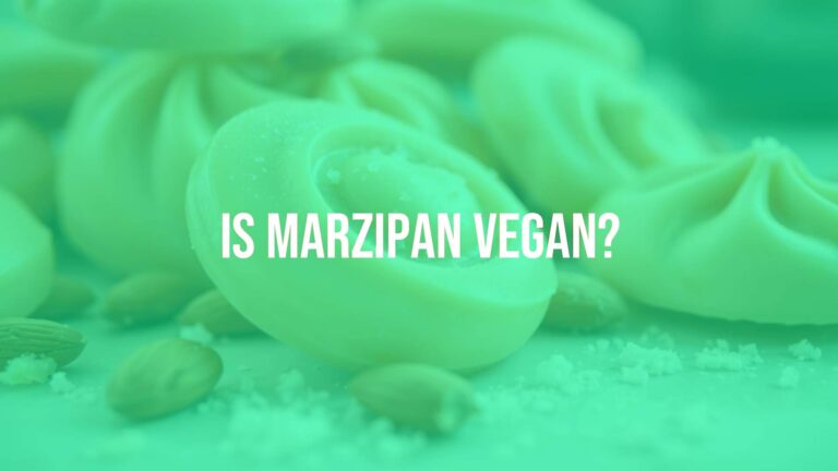 Is marzipan vegan?