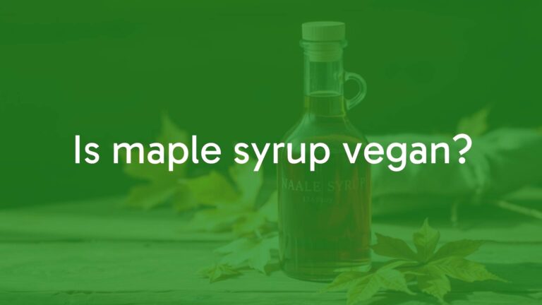 Is maple syrup vegan?