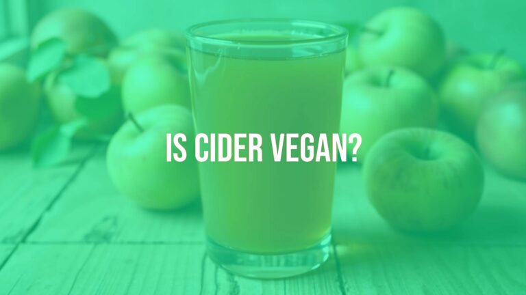 Is cider vegan?