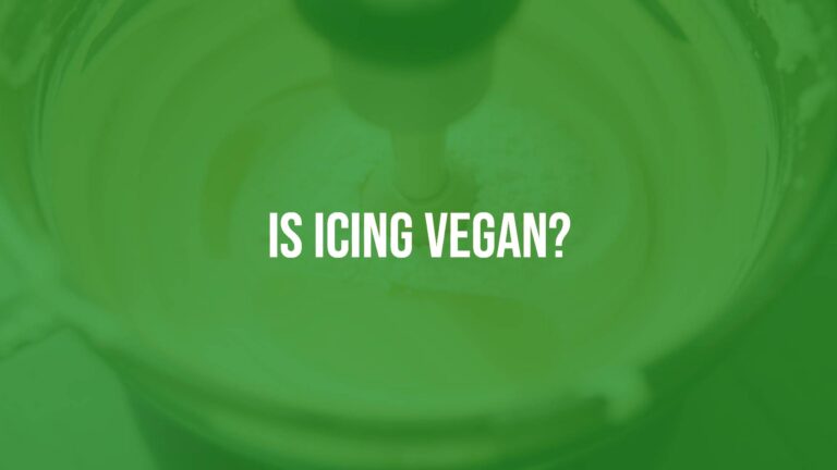 Is icing vegan?