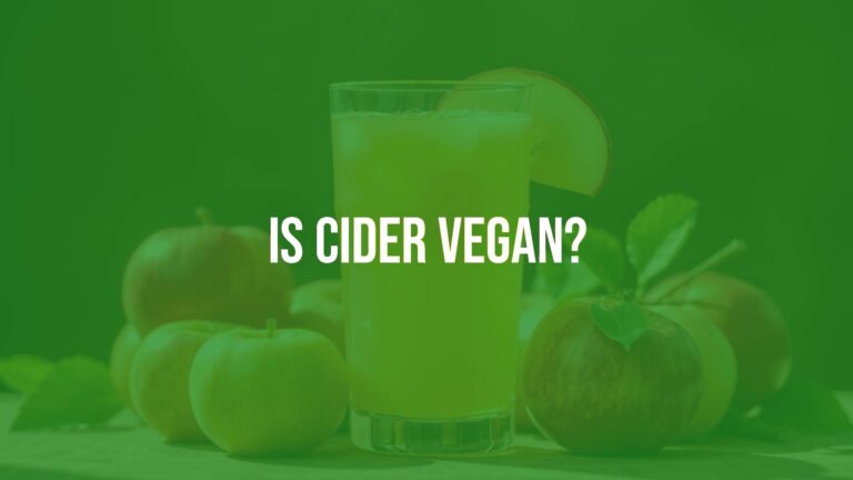 Is cider vegan?