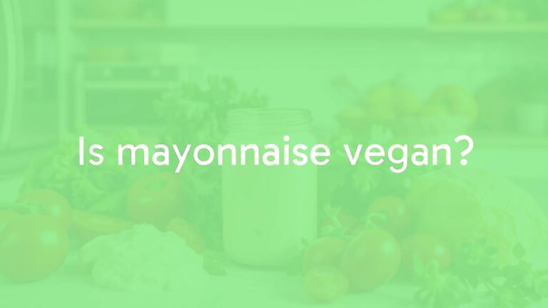 Is mayonnaise vegan?