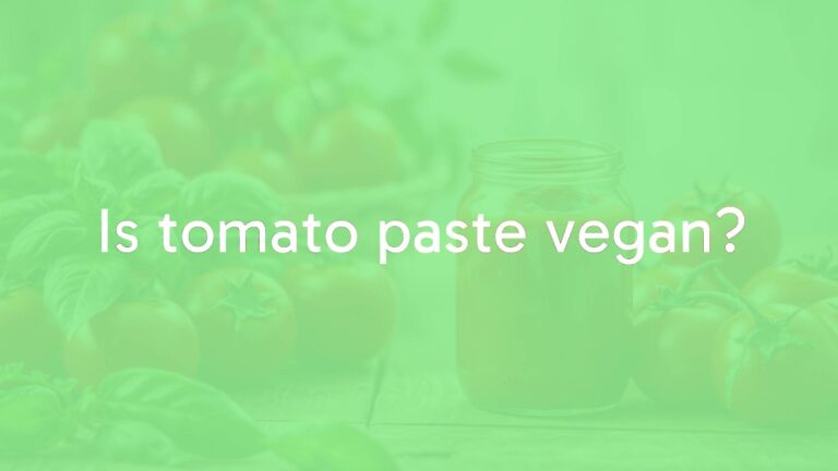 Is tomato paste vegan?