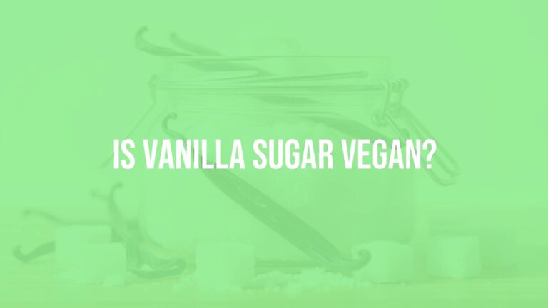 Is vanilla sugar vegan?