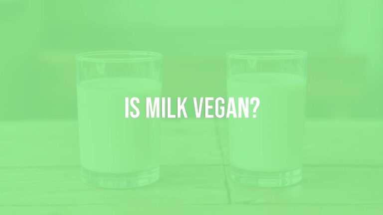 Is milk vegan?