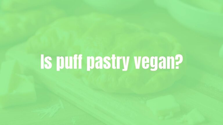 Is puff pastry vegan?