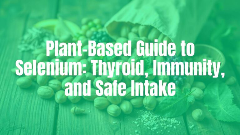Plant-Based Guide to Selenium: Thyroid, Immunity, and Safe Intake