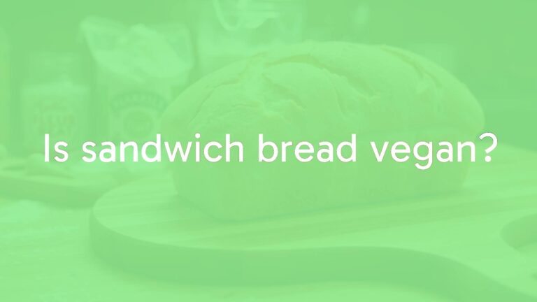 Is sandwich bread vegan?
