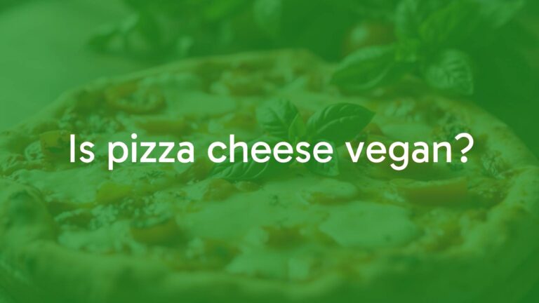 Is pizza cheese vegan?