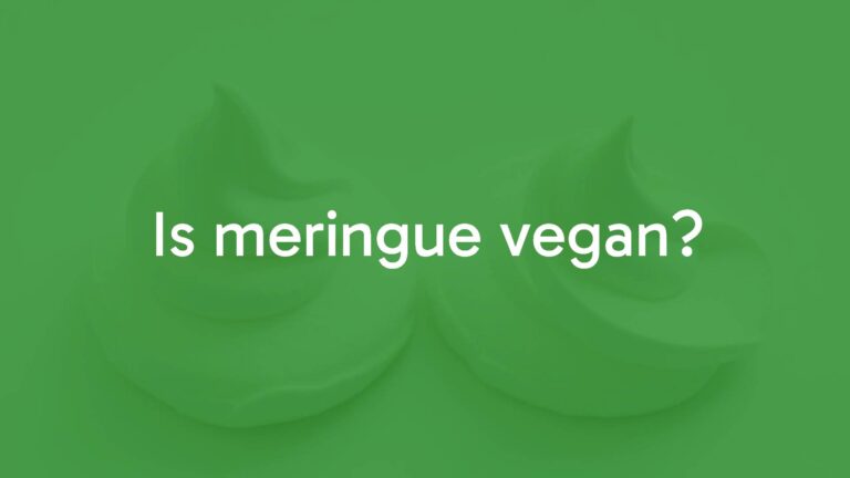 Is meringue vegan?