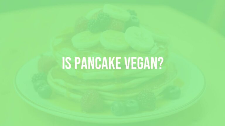 Is pancake vegan?