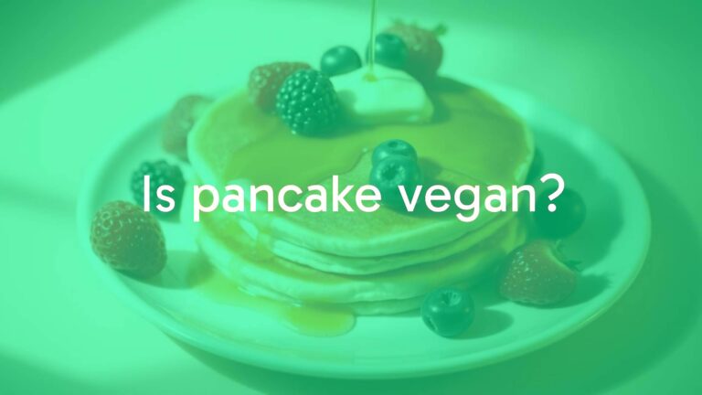Is pancake vegan?