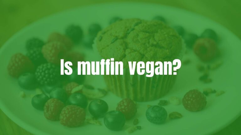 Is muffin vegan?
