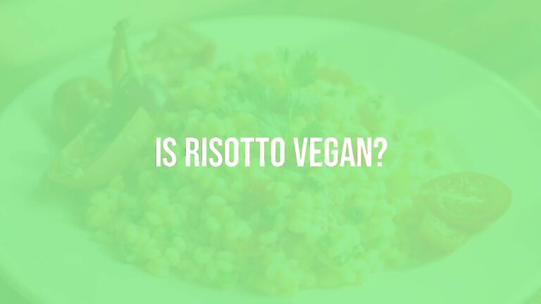Is risotto vegan?