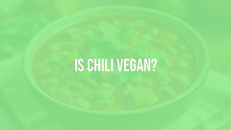 Is chili vegan?
