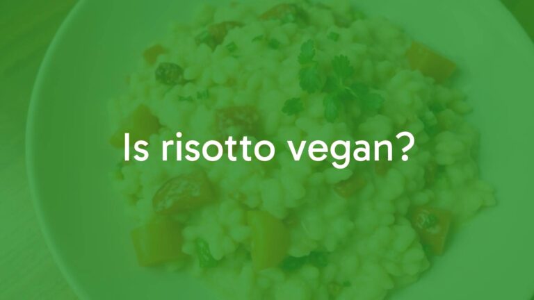 Is risotto vegan?