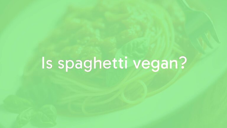 Is spaghetti vegan?