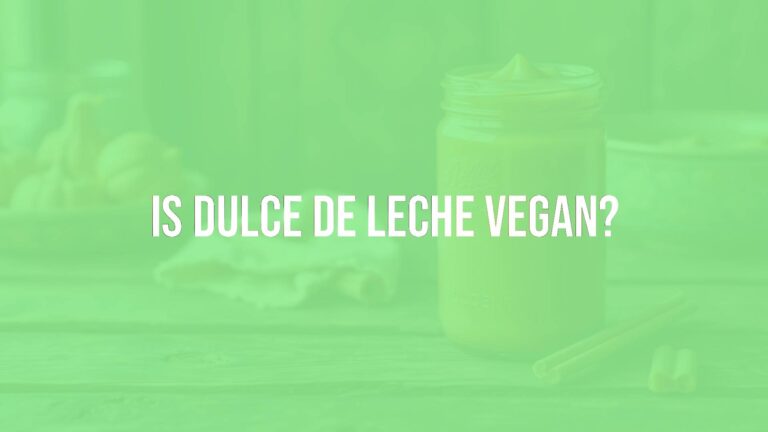 Is dulce de leche vegan?