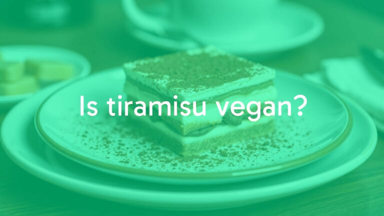 Is tiramisu vegan?