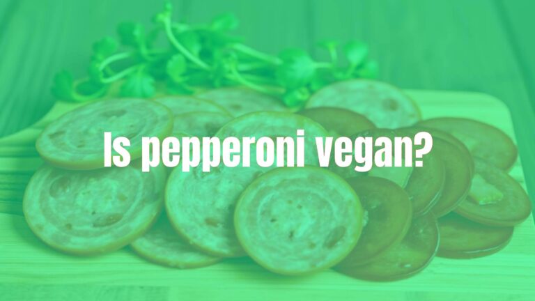 Is pepperoni vegan?
