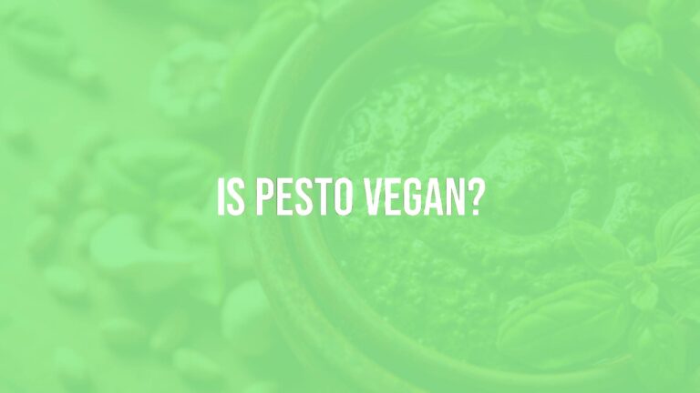 Is pesto vegan?