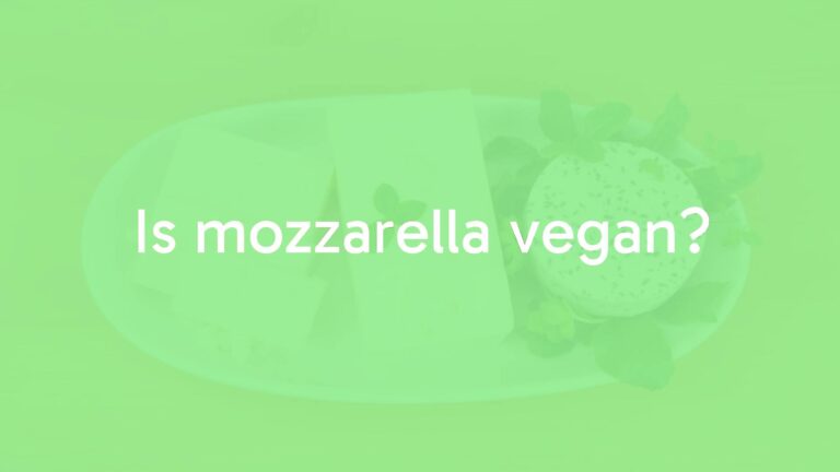 Is mozzarella vegan?