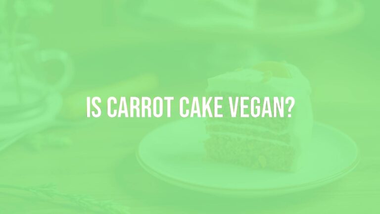 Is carrot cake vegan?