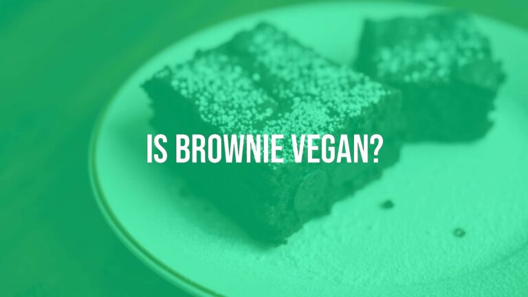 Is brownie vegan?