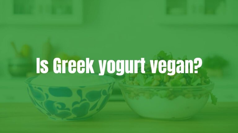 Is Greek yogurt vegan?