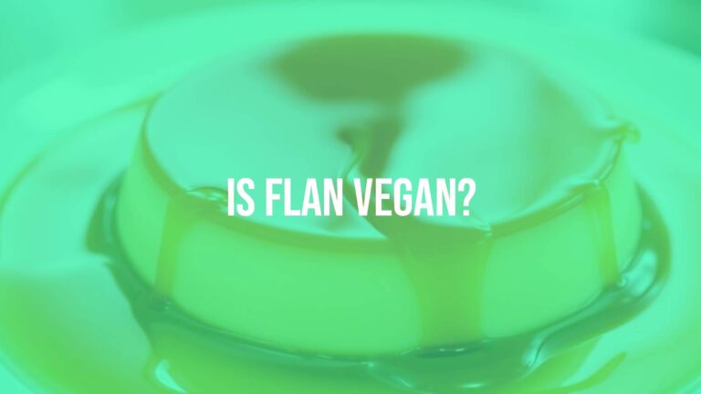 Is flan vegan?