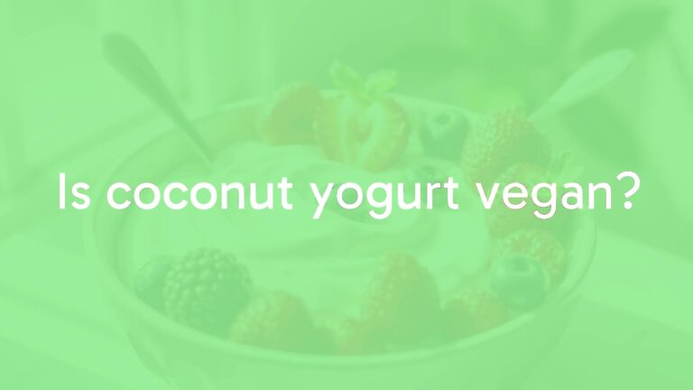 Is coconut yogurt vegan?