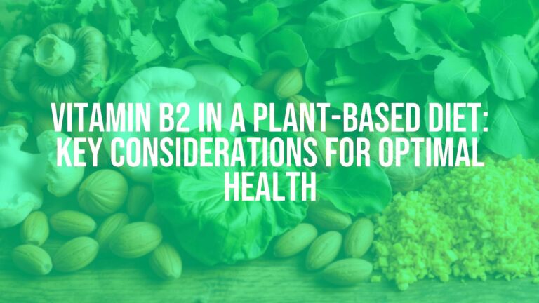 Vitamin B2 in a Plant-Based Diet: Key Considerations for Optimal Health